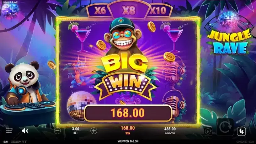Jungle Rave slot screenshot 5