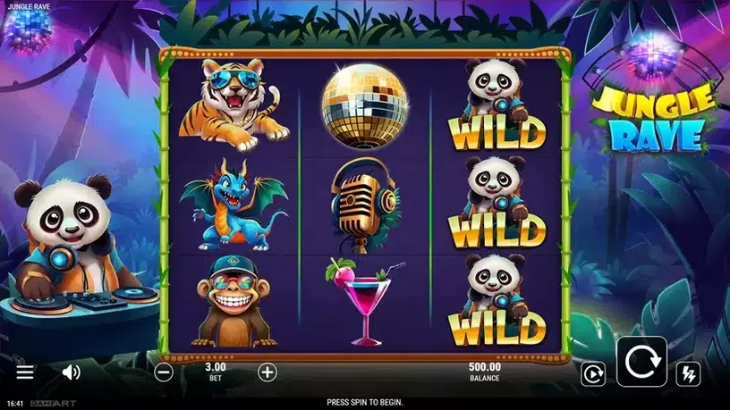 Jungle Rave slot screenshot 1