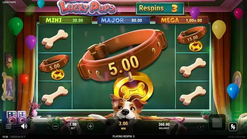 Lucky Pups slot screenshot 5