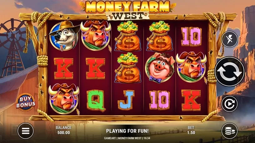 Money Farm West slot screenshot 1