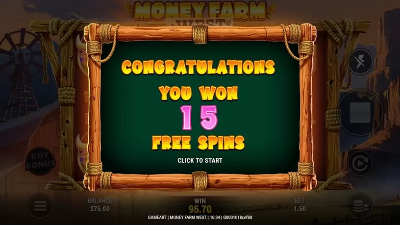 Money Farm West slot screenshot 3