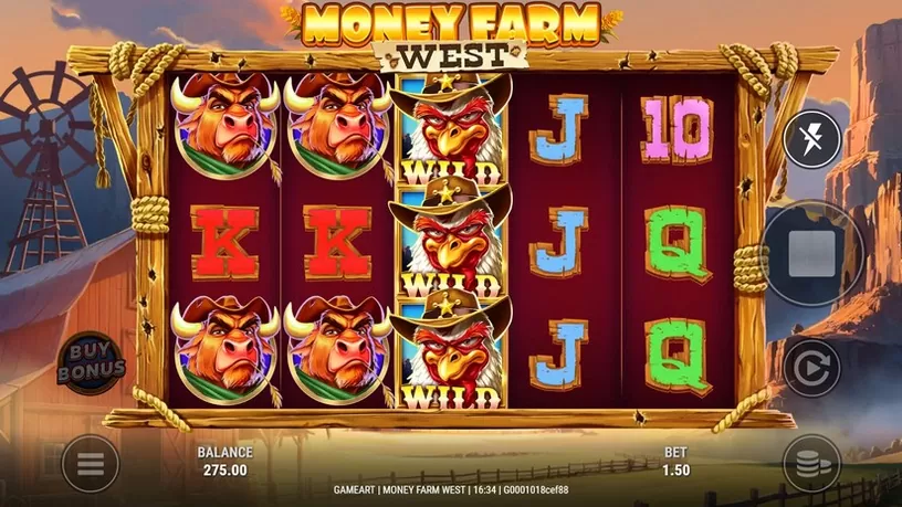 Money Farm West slot screenshot 2