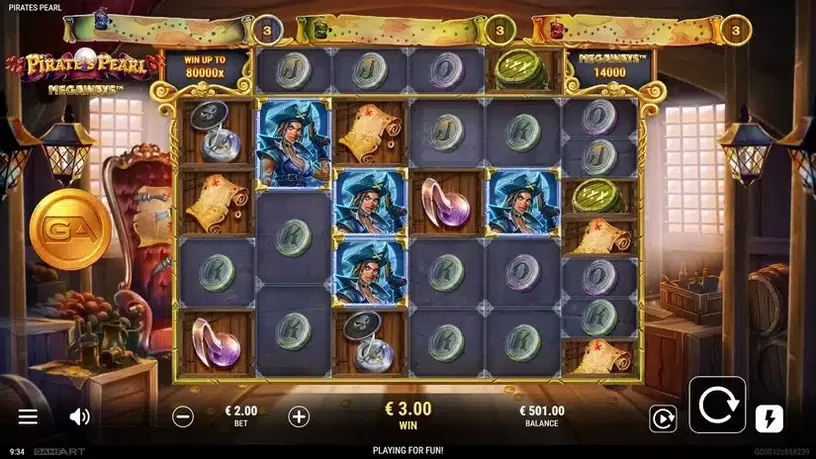 Pirate’s Pearl Megaways slot screenshot 2