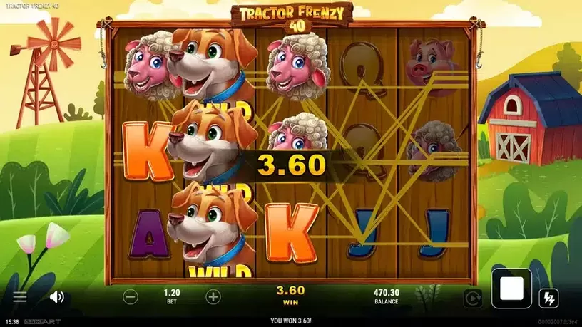 Tractor Frenzy 40 slot screenshot 3