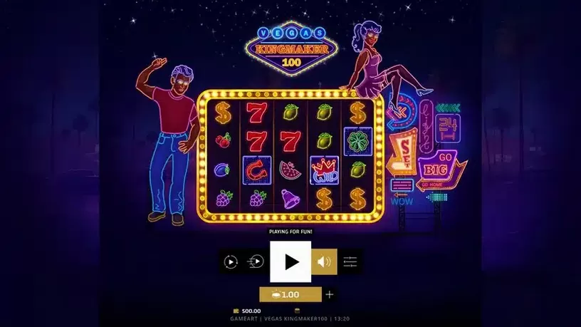 Vegas Kingmaker 100 slot screenshot 1