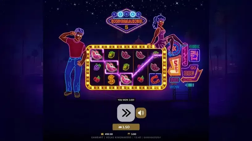 Vegas Kingmaker 5 slot screenshot 2