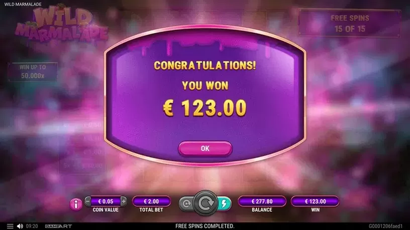 Wild Marmalade slot screenshot 7