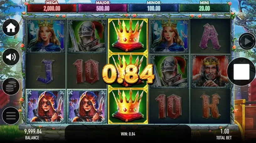 Throne Of Camelot slot screenshot 2
