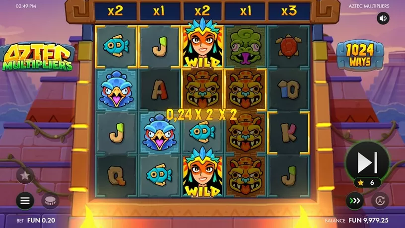 Aztec Multipliers slot screenshot 3