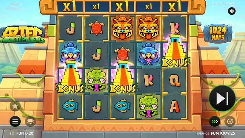 Aztec Multipliers slot screenshot 1