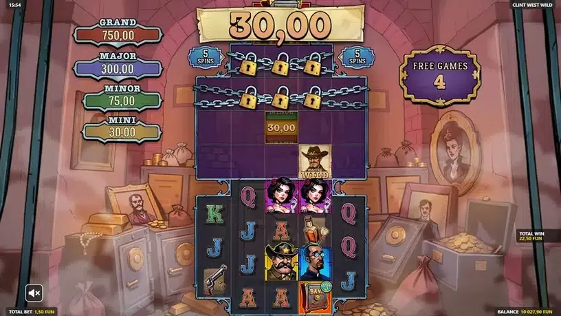 Clint WestWild slot screenshot 6