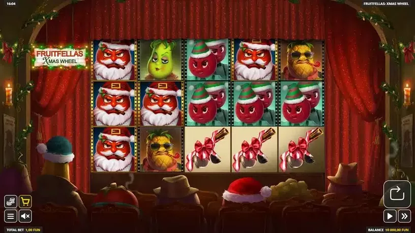 Fruitfellas Xmas Wheel slot screenshot 1