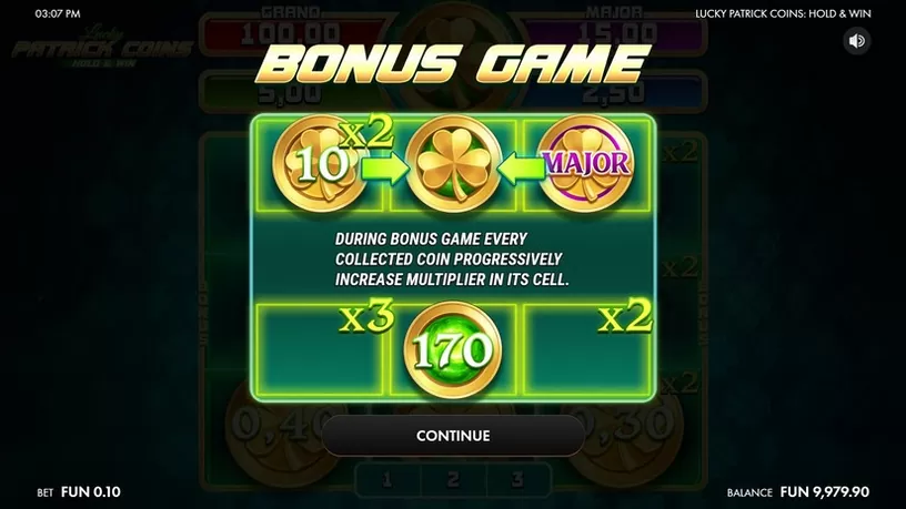 Lucky Patrick Coins: Hold & Win slot screenshot 3