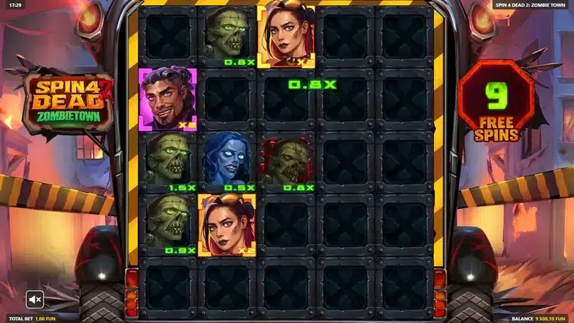 Spin 4 Dead 2: Zombietown slot screenshot 5
