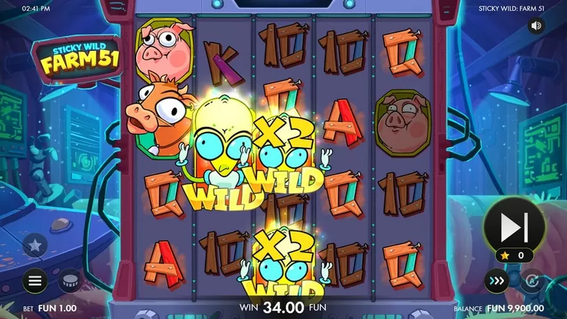 Sticky Wild: Farm 51 slot screenshot 5