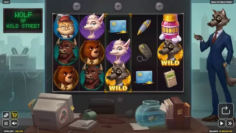 Wolf of Wild Street slot screenshot 1