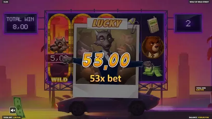Wolf of Wild Street slot screenshot 6