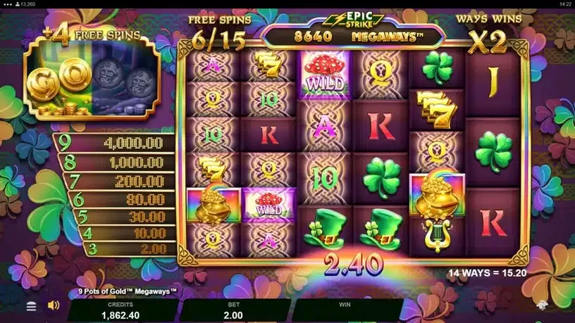 9 Pots of Gold Megaways slot screenshot 5