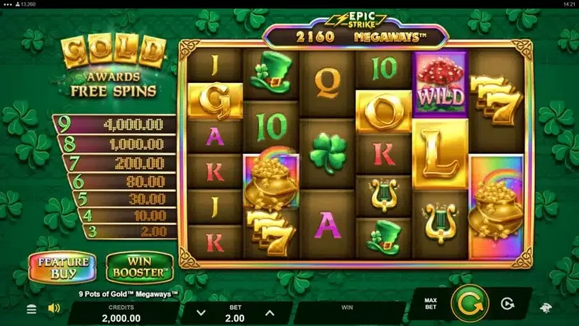 9 Pots of Gold Megaways slot screenshot 1