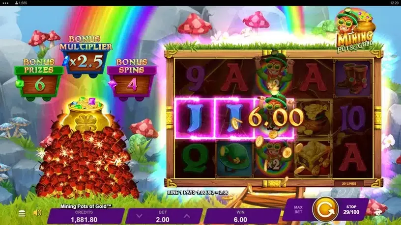 Mining Pots of Gold slot screenshot 4