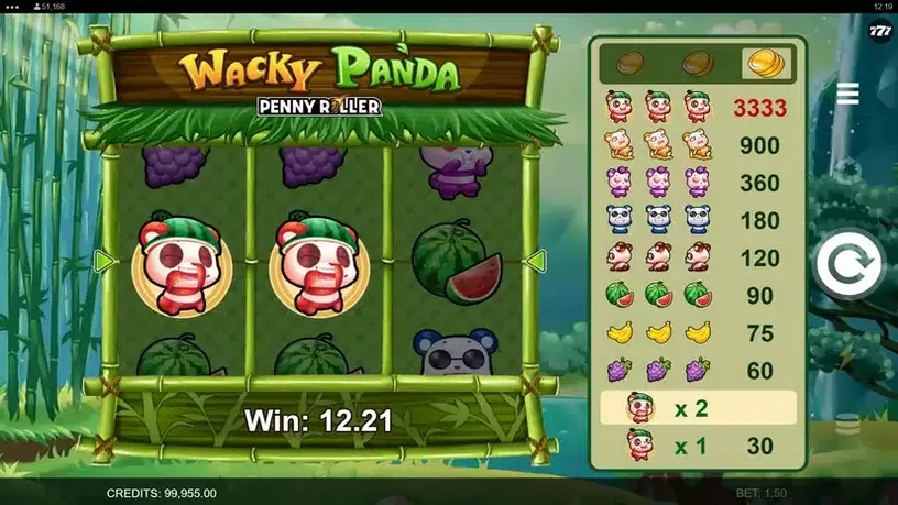 Wacky Panda slot screenshot 3