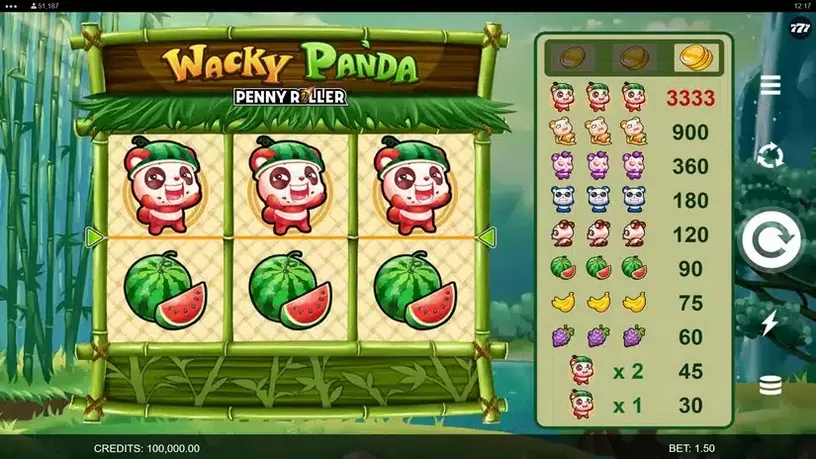 Wacky Panda slot screenshot 1