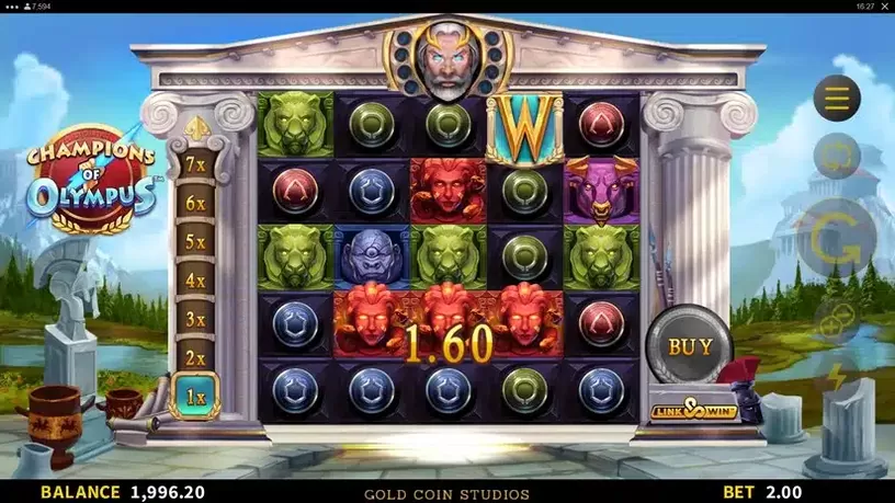 Champions of Olympus slot screenshot 2
