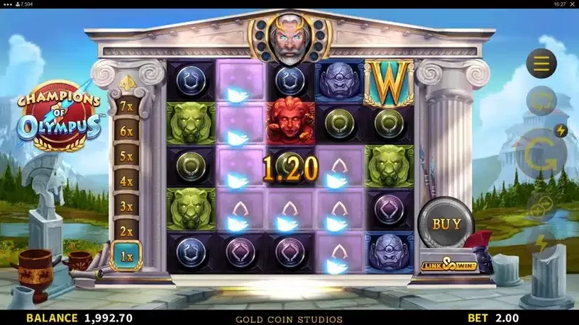 Champions of Olympus slot screenshot 3