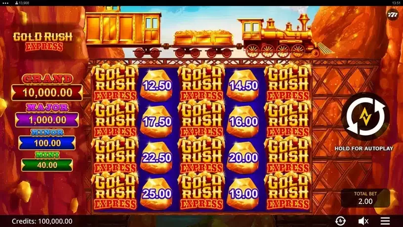 Gold Rush Express slot screenshot 1