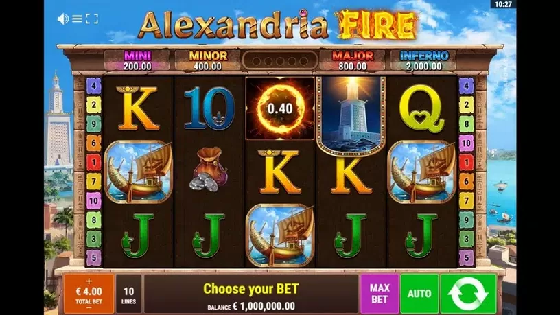 Alexandria Fire slot screenshot 1