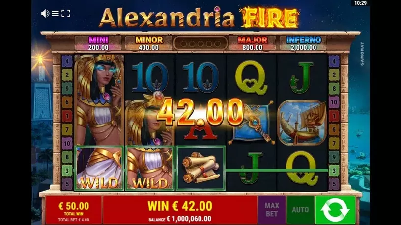 Alexandria Fire slot screenshot 8