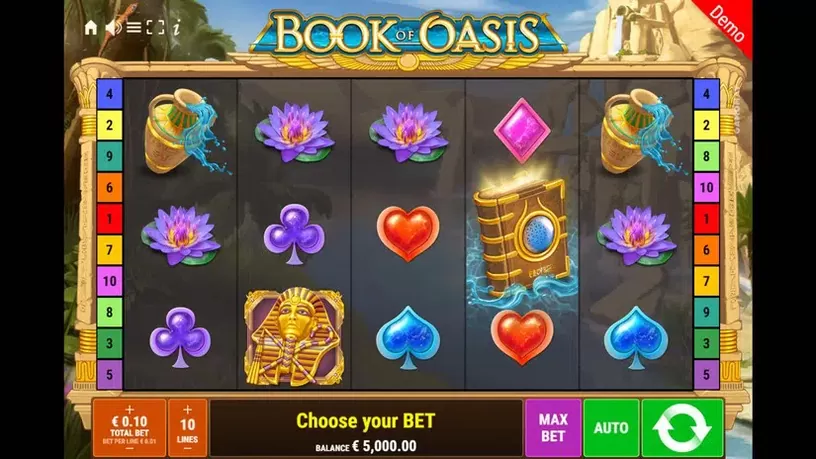 Book of Oasis slot screenshot 1