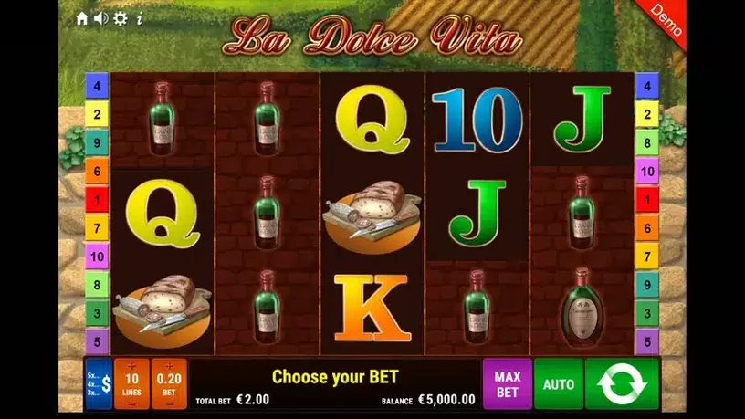 La Dolce Vita slot screenshot 1