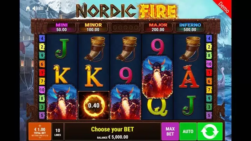 Nordic Fire slot screenshot 1