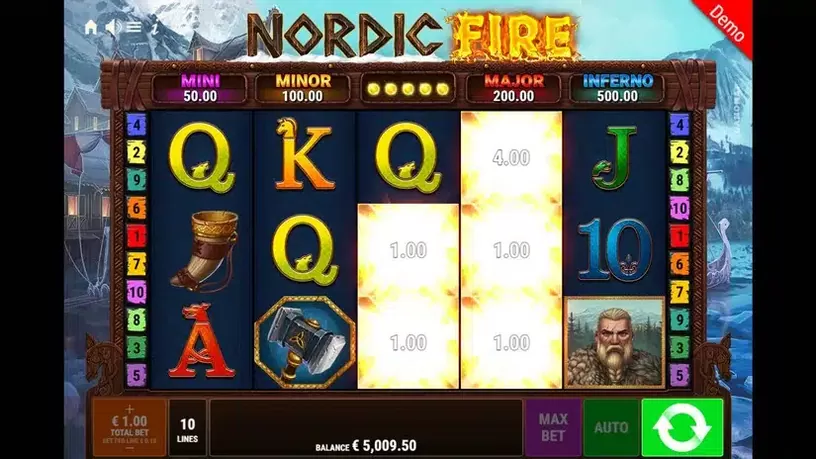 Nordic Fire slot screenshot 3