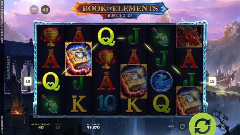 Book of Elements slot screenshot 2