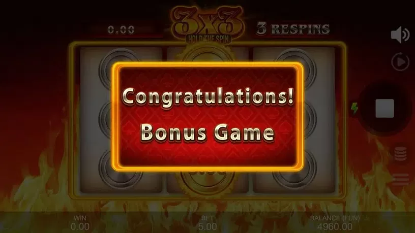 3X3: Hold The Spin slot screenshot 3