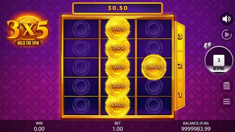 3х5 Hold The Spin slot screenshot 4
