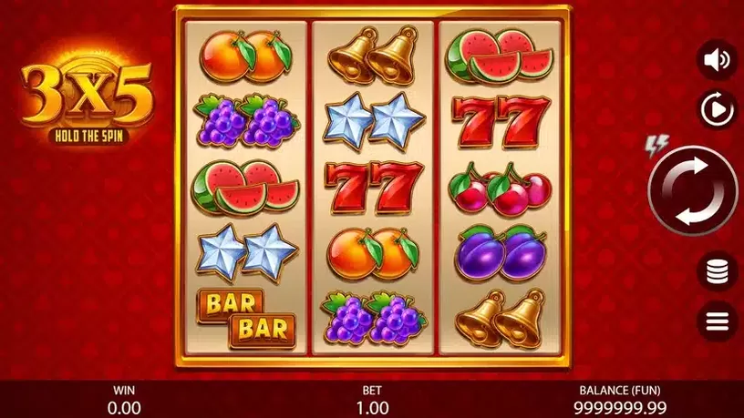 3х5 Hold The Spin slot screenshot 1