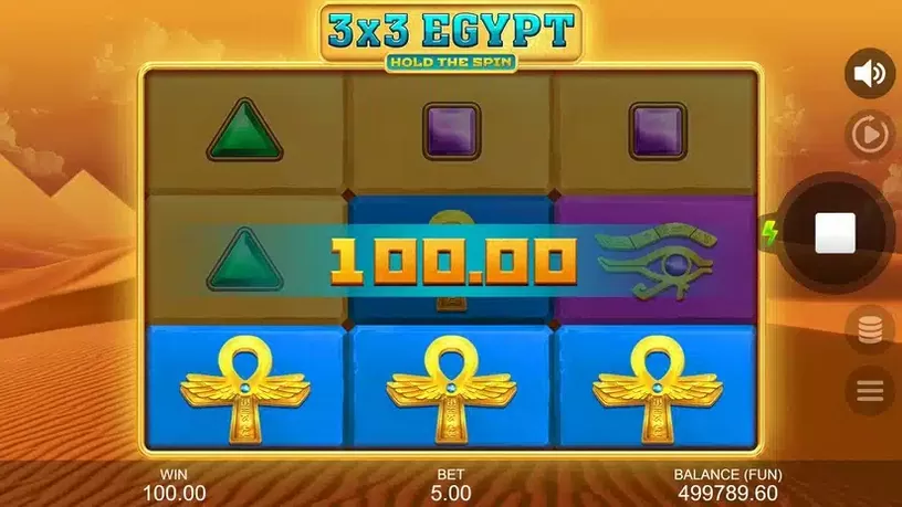 3×3 Egypt: Hold the Spin slot screenshot 2