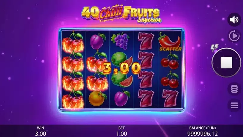 40 Chilli Fruits Superior slot screenshot 5