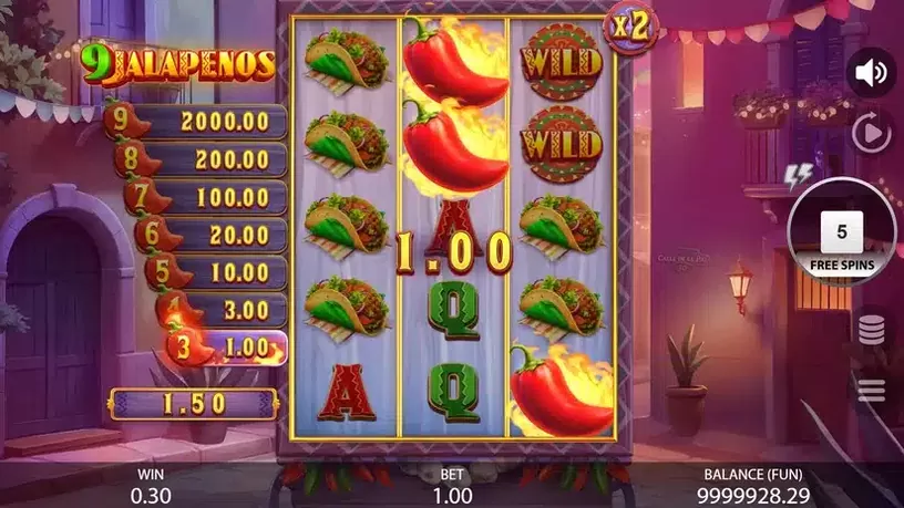 9 Jalapenos slot screenshot 6