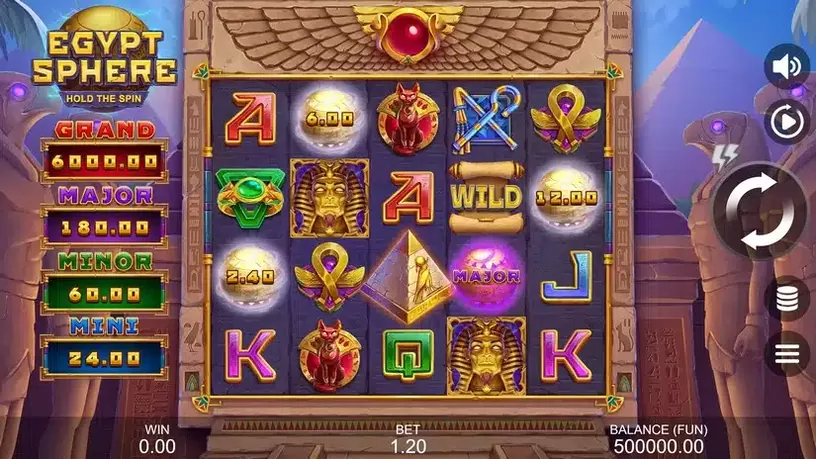 Egypt Sphere: Hold The Spin slot screenshot 1