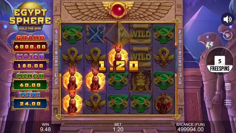 Egypt Sphere: Hold The Spin slot screenshot 5