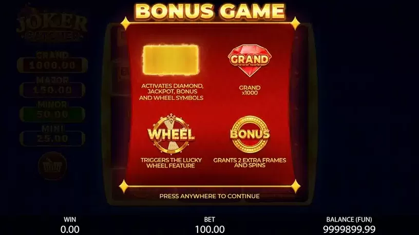Joker Catcher slot screenshot 3