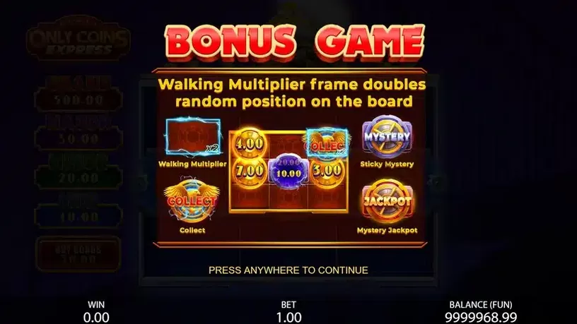 Only Coins Express slot screenshot 3