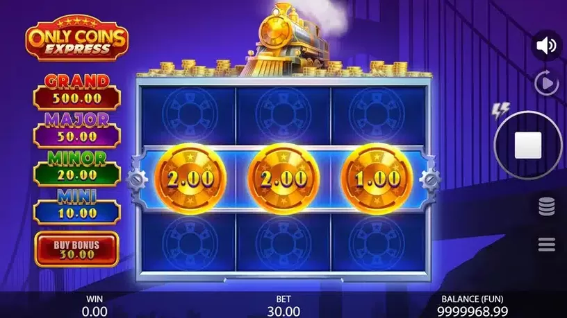 Only Coins Express slot screenshot 2