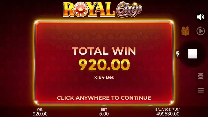 Royal Chip slot screenshot 3