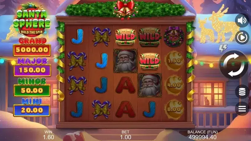 Santa Sphere: Hold The Spin slot screenshot 1
