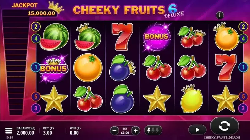 Cheeky Fruits 6 Deluxe slot screenshot 1